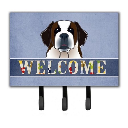 Jensendistributionservices Saint Bernard Welcome Leash & Key Holder MI1715783
